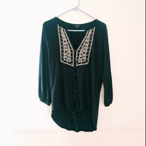 Relaxed Boho Shirt NWOT